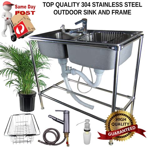 outdoor stainless steel cabinet with sink|best stainless steel outdoor sink.